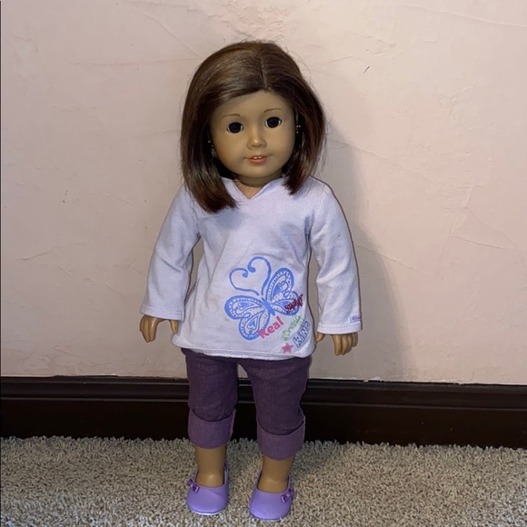american girl doll short brown hair